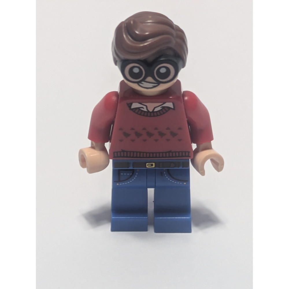 LEGO Batman Movie Dick Grayson Robin Minifigure Red Sweater Glasses sh0464